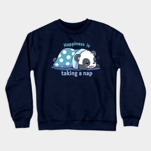 Happiness is Taking a Nap Crewneck Sweatshirt